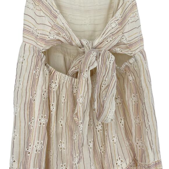 L*SPACE Santorini Maxi Dress Size XL Falling For You Eyelet Boho Beach Resort - Picture 5 of 9